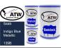 Preview: Saab, Indigo Blue Metallic, 139B: 500ml Lackdose + 500ml Klarlack + 250ml Härter - Set, von ATW Autoteile West.